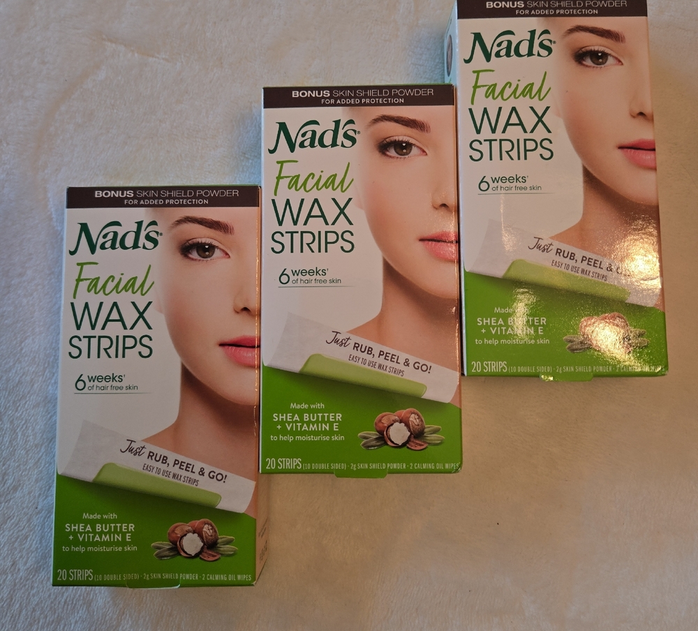 NAD Facial Wax Strips with Shea Butter